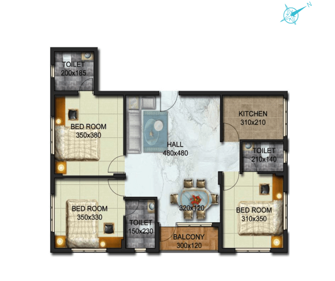 3BHK flats in calicut