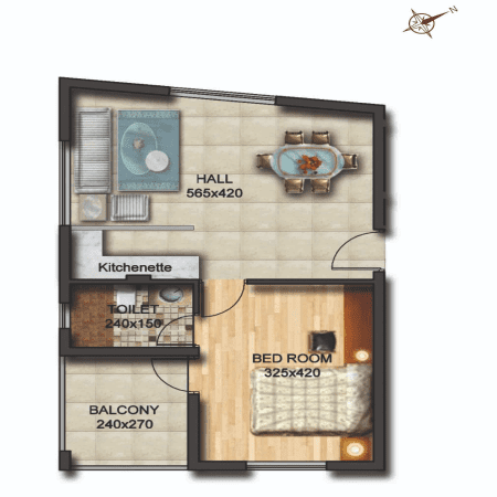 1 BHK flats for sale in calicut